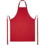 Andrea schort van 240 g/m² met verstelbare nekband - Rood